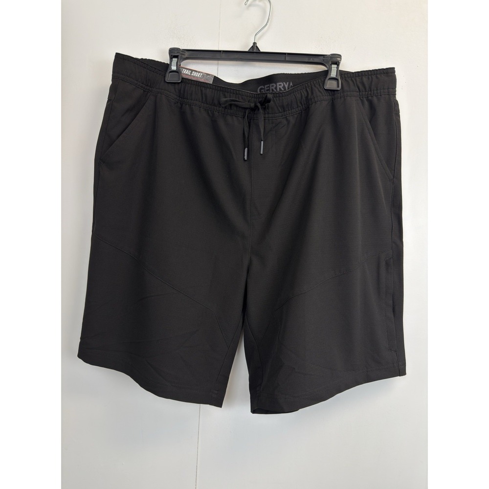 Gerry‎ Men's XXL Trail Shorts Lightweight Performance Active Drawstring Black 9"